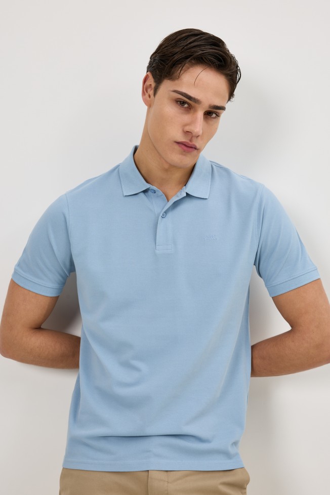 Polo de malha em algod�o