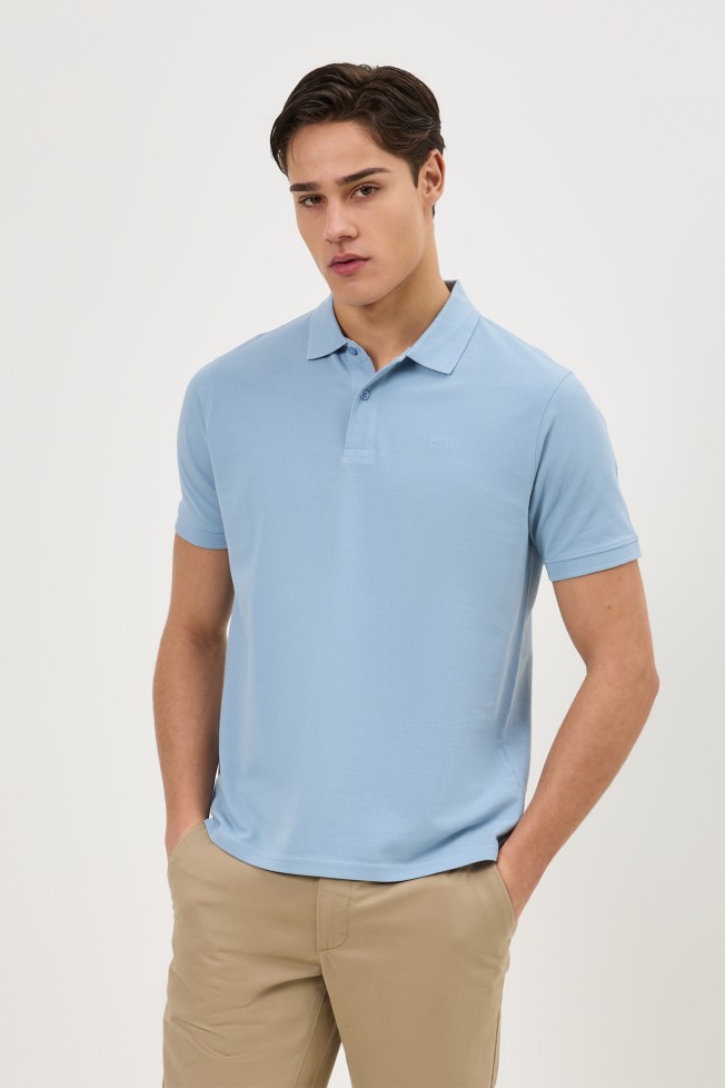 Polo de malha em algod�o