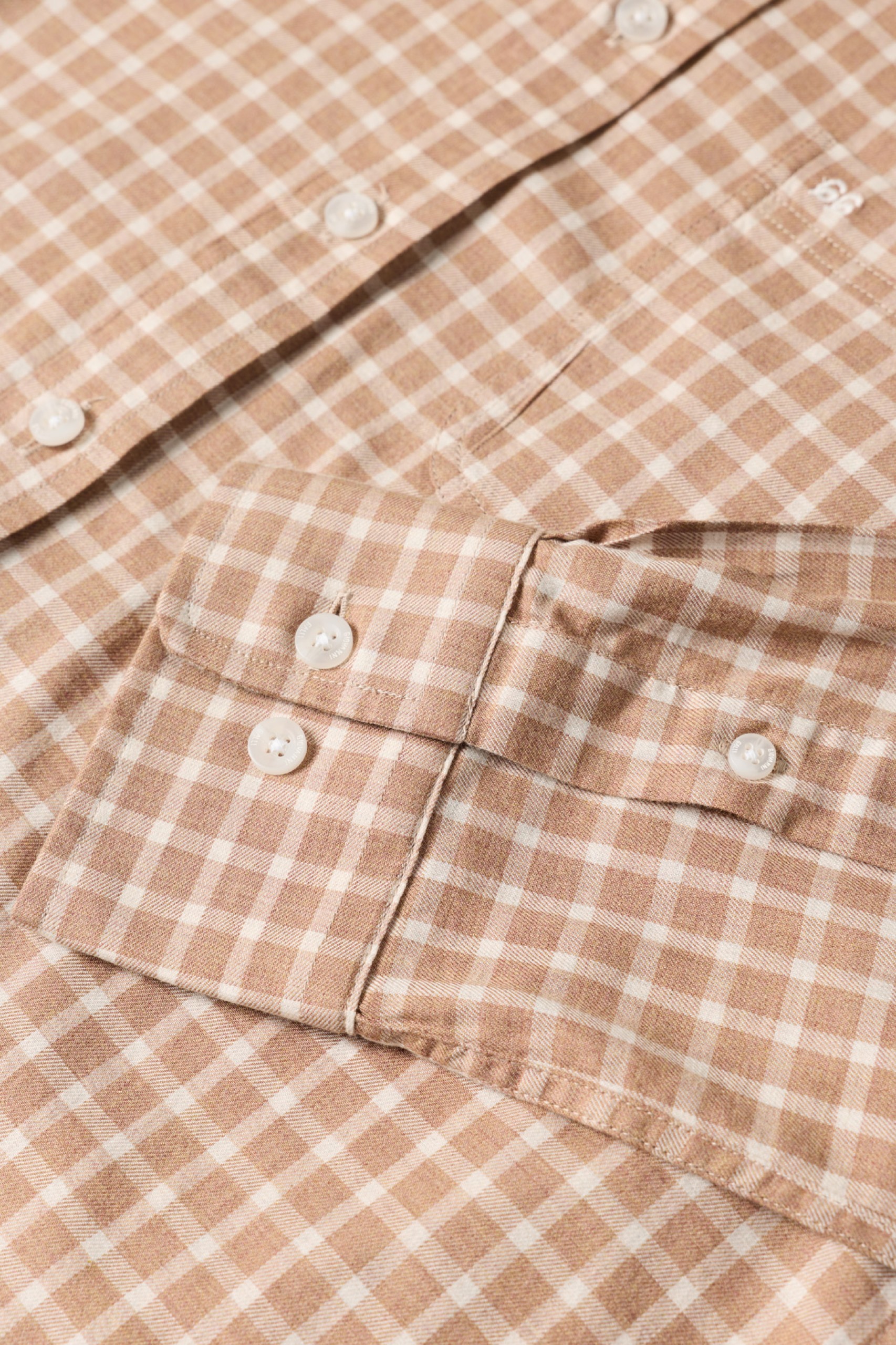 Camisa de cuadros de corte regular en algodón