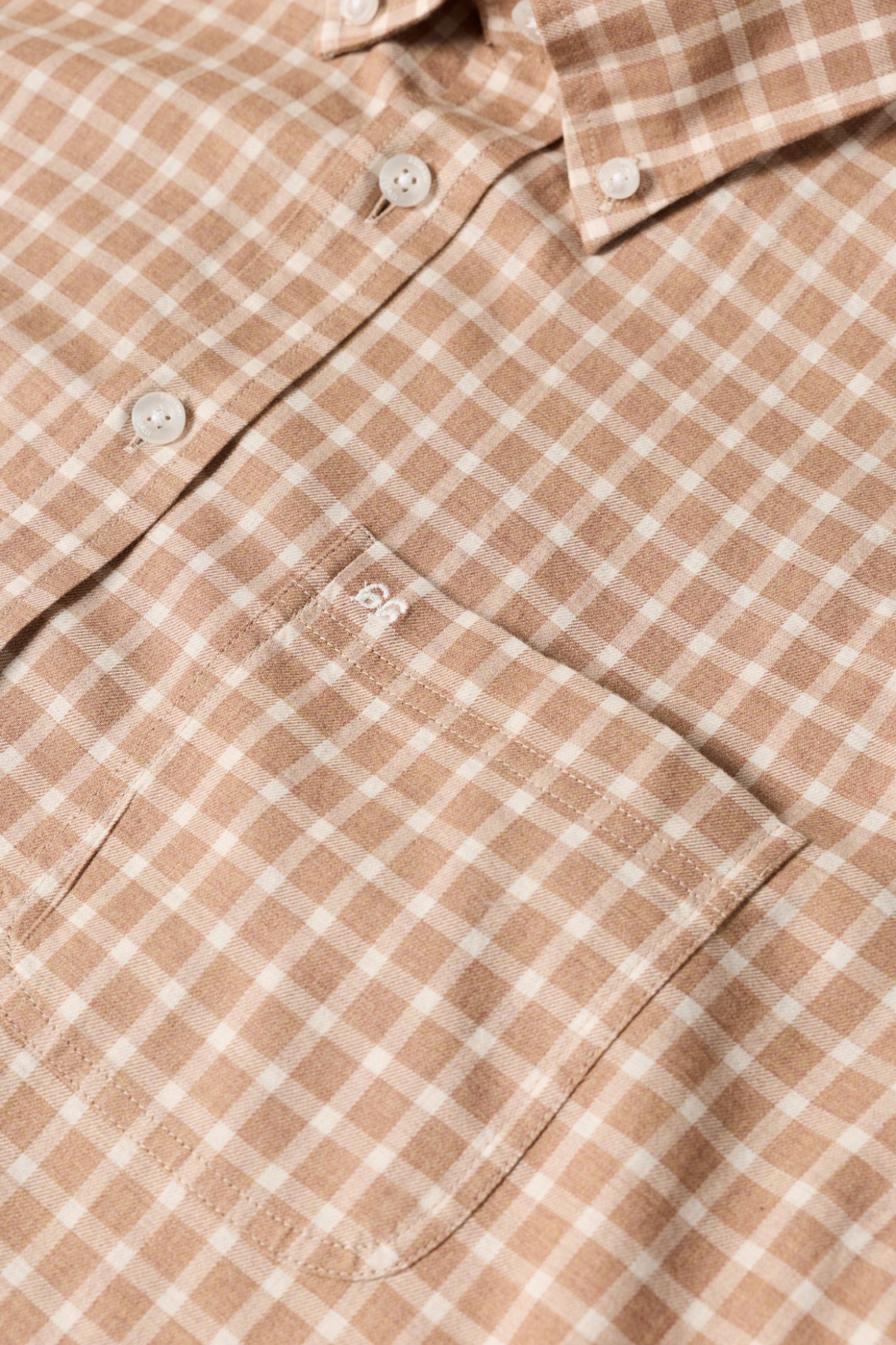 Camisa de cuadros de corte regular en algod�n