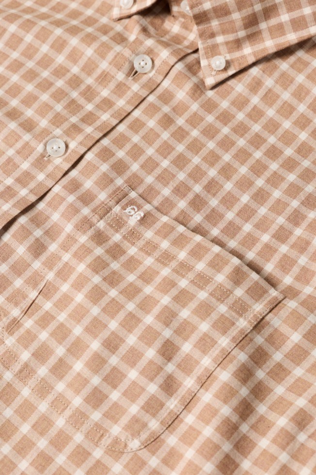 Camisa de cuadros de corte regular en algodón Camisa de cuadros de corte regular en algodón