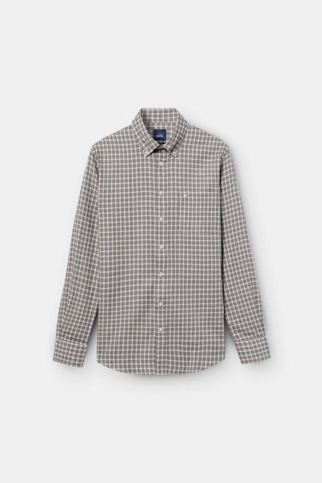 Camisa xadrez regular fit em algod�o