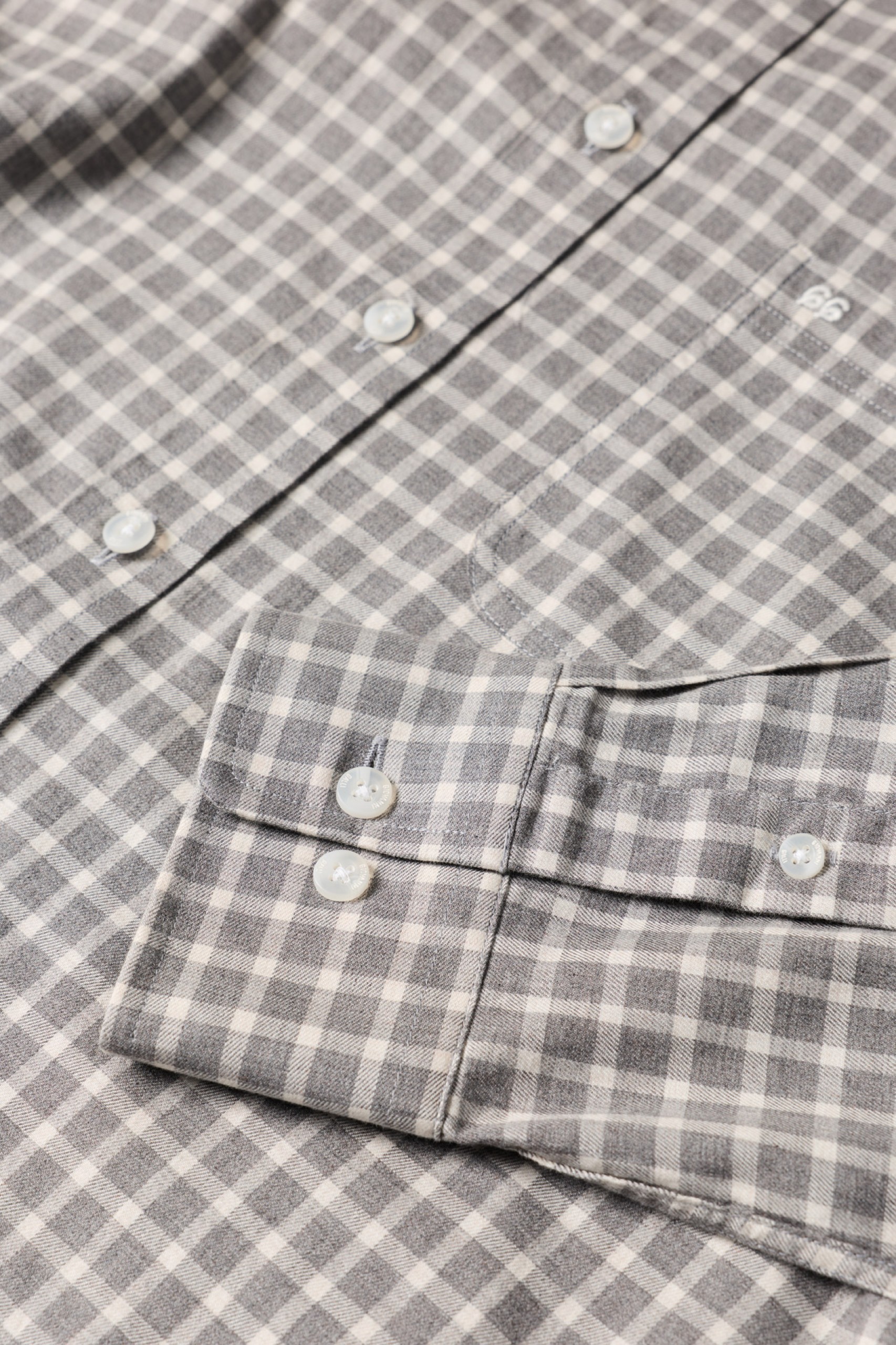 Camisa de cuadros de corte regular en algodón