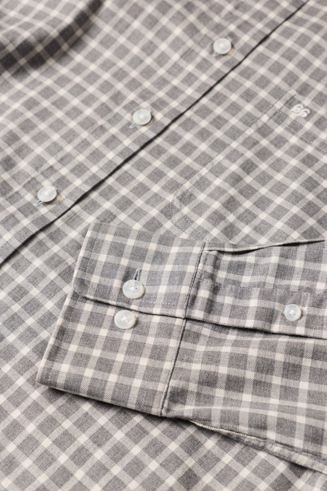 Camisa xadrez regular fit em algod�o