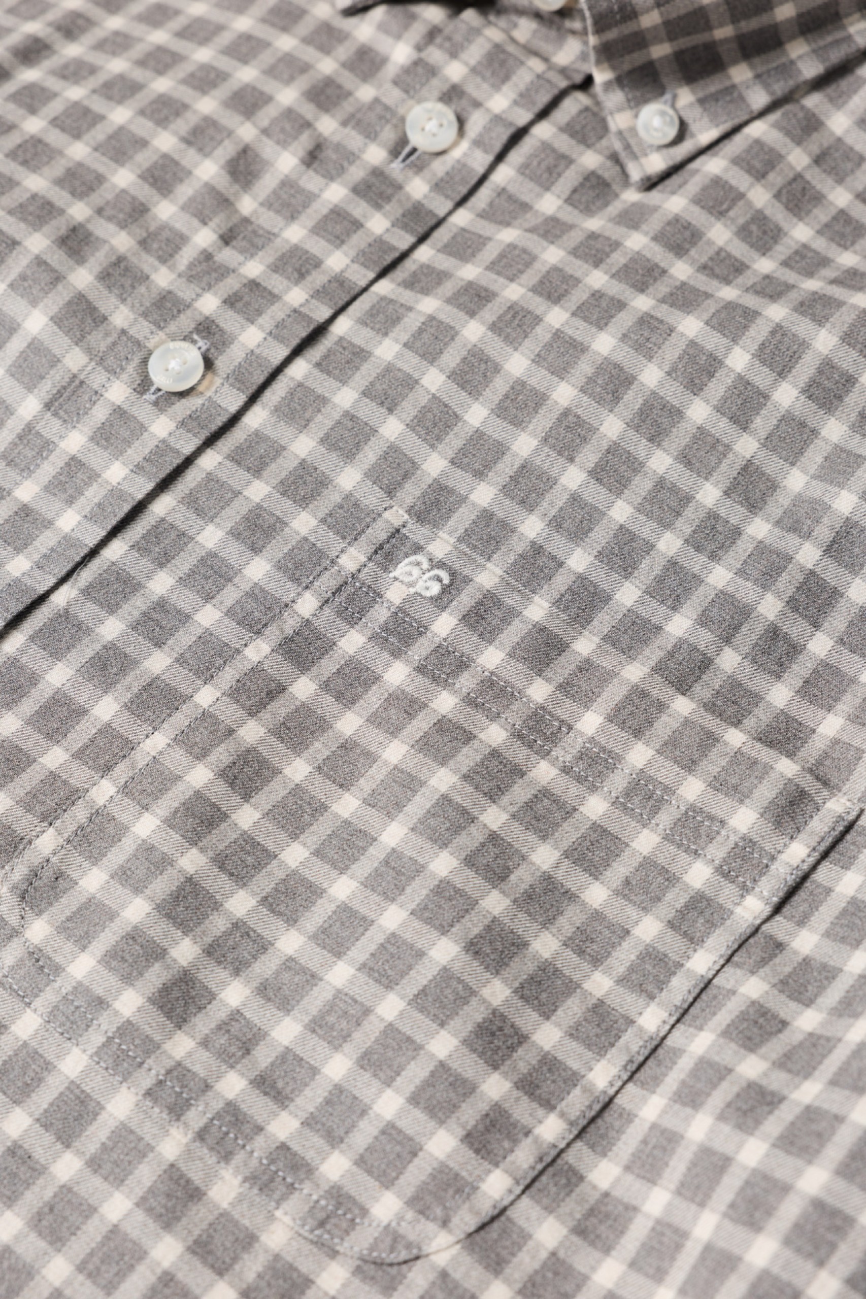 Camisa de cuadros de corte regular en algodón