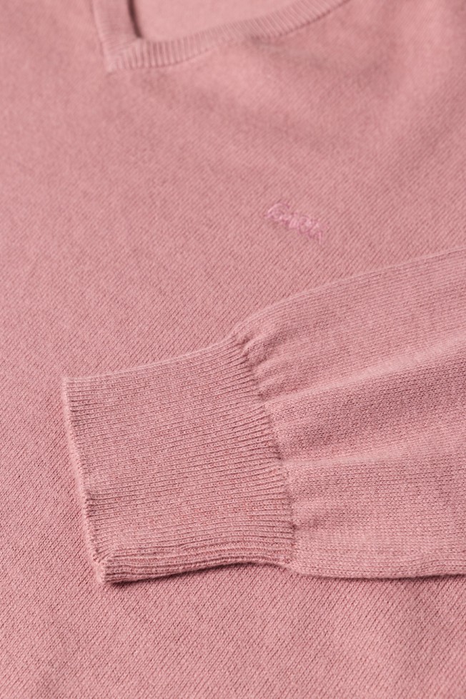 Camisola de malha em algodão e caxemira Camisola de malha em algodão e caxemira