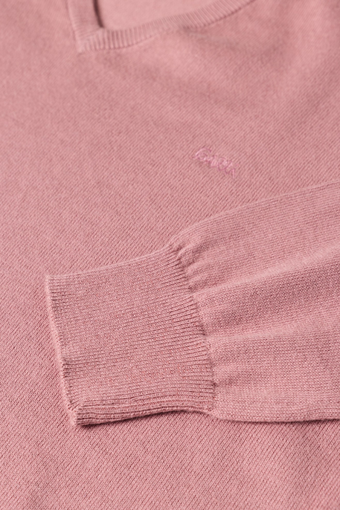 Camisola de malha em algod�o e caxemira