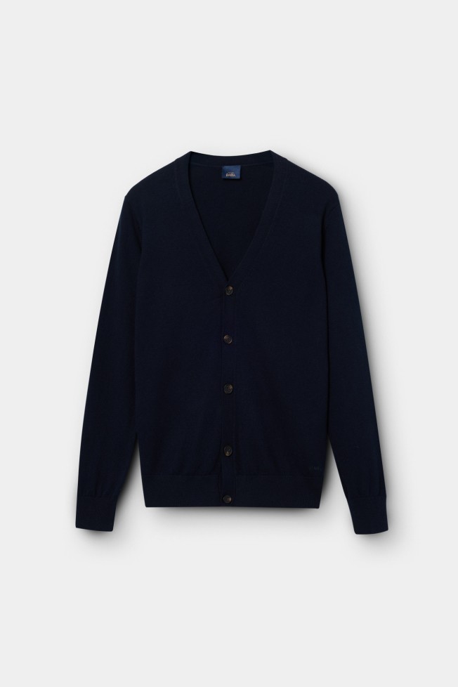 Chaqueta de punto de algod�n y lana