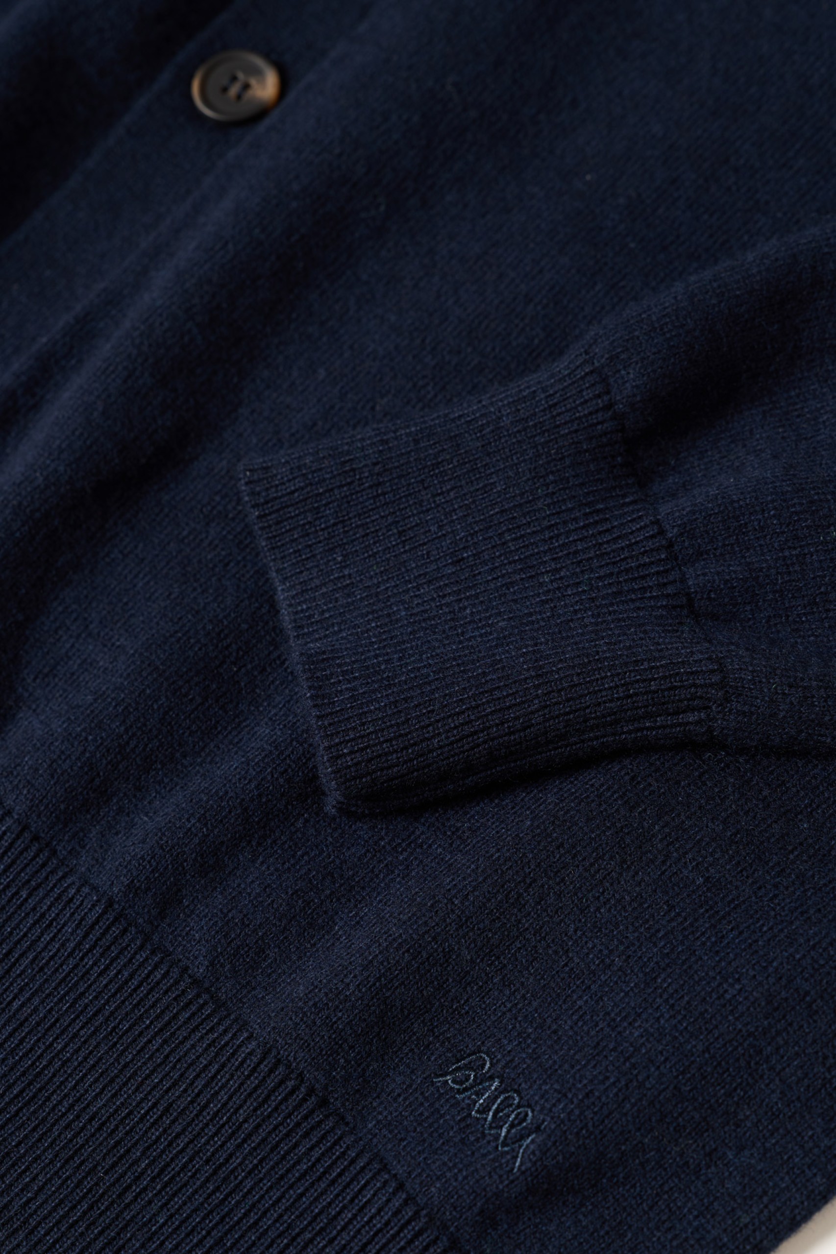 Chaqueta de punto de algodón y lana