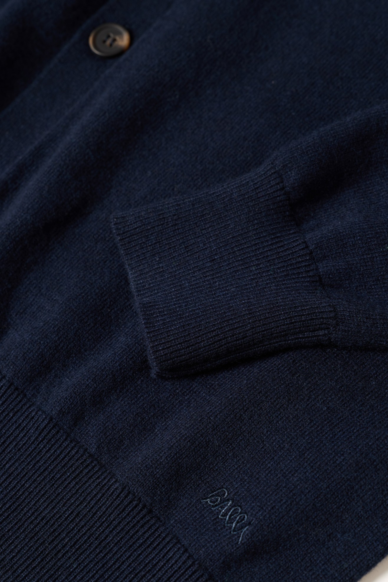 Chaqueta de punto de algodón y lana