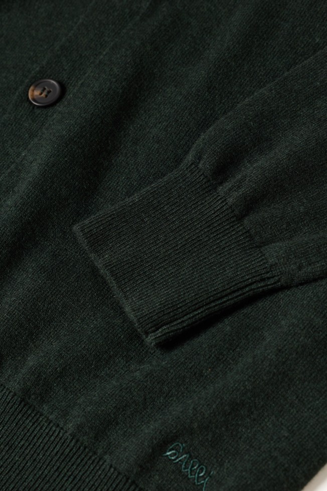 Chaqueta de punto de algodón y lana Chaqueta de punto de algodón y lana