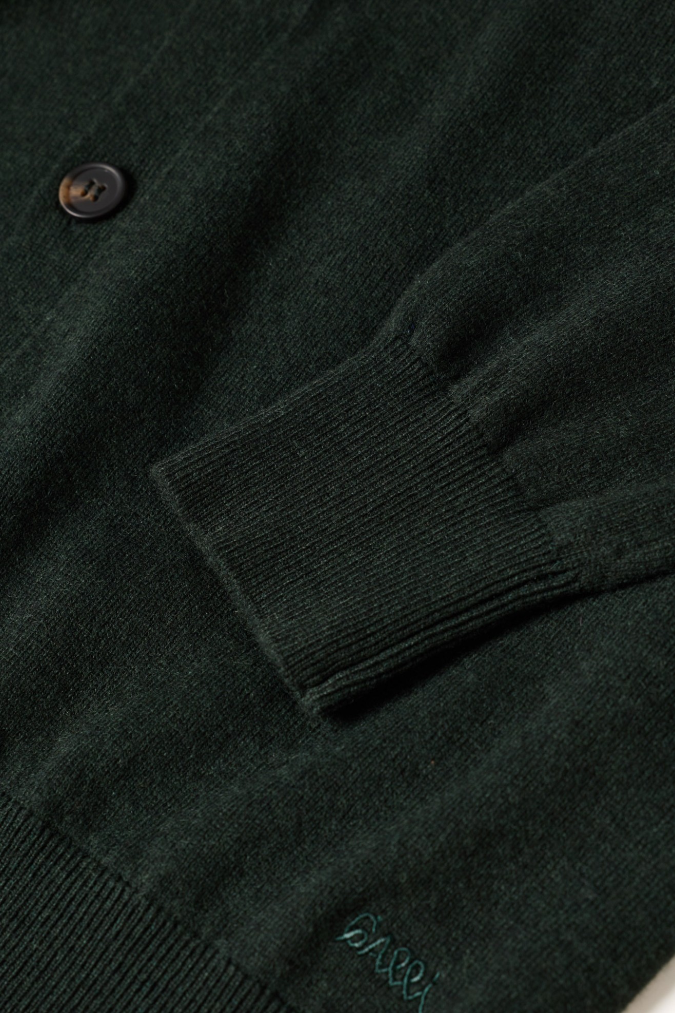 Chaqueta de punto de algodón y lana