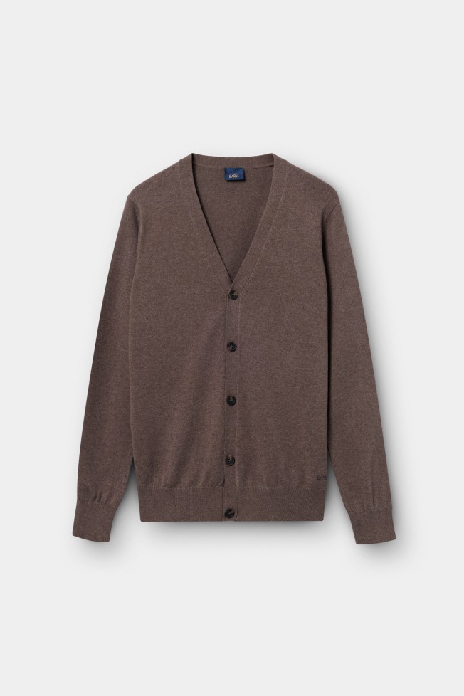 Chaqueta de punto de algodón y lana Chaqueta de punto de algodón y lana