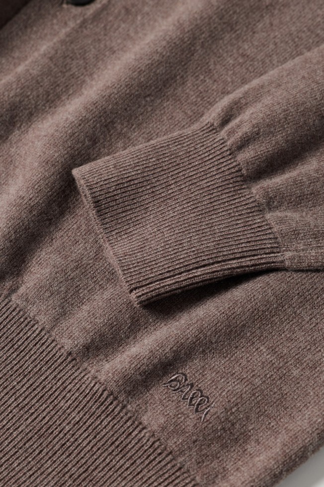 Chaqueta de punto de algodón y lana Chaqueta de punto de algodón y lana