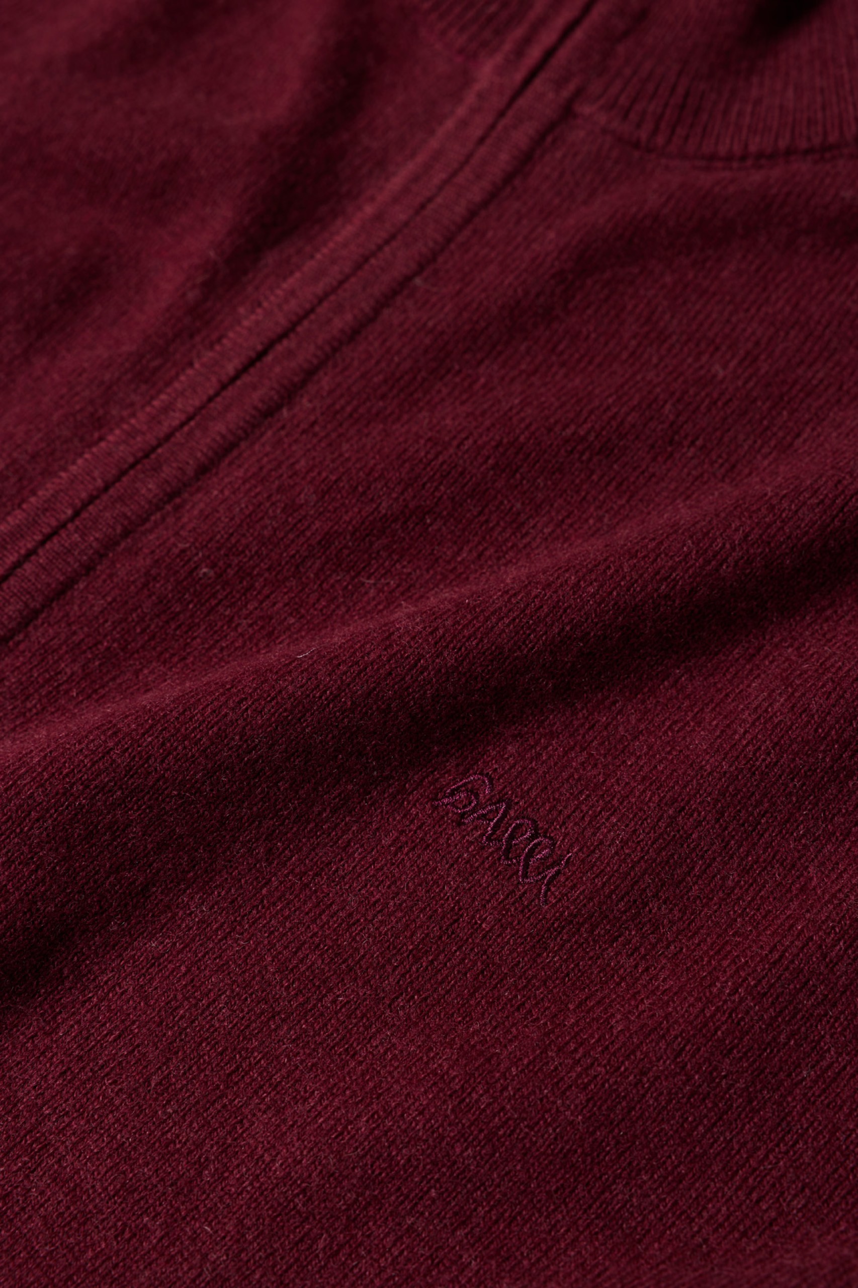 Chaqueta de punto de algodón y lana