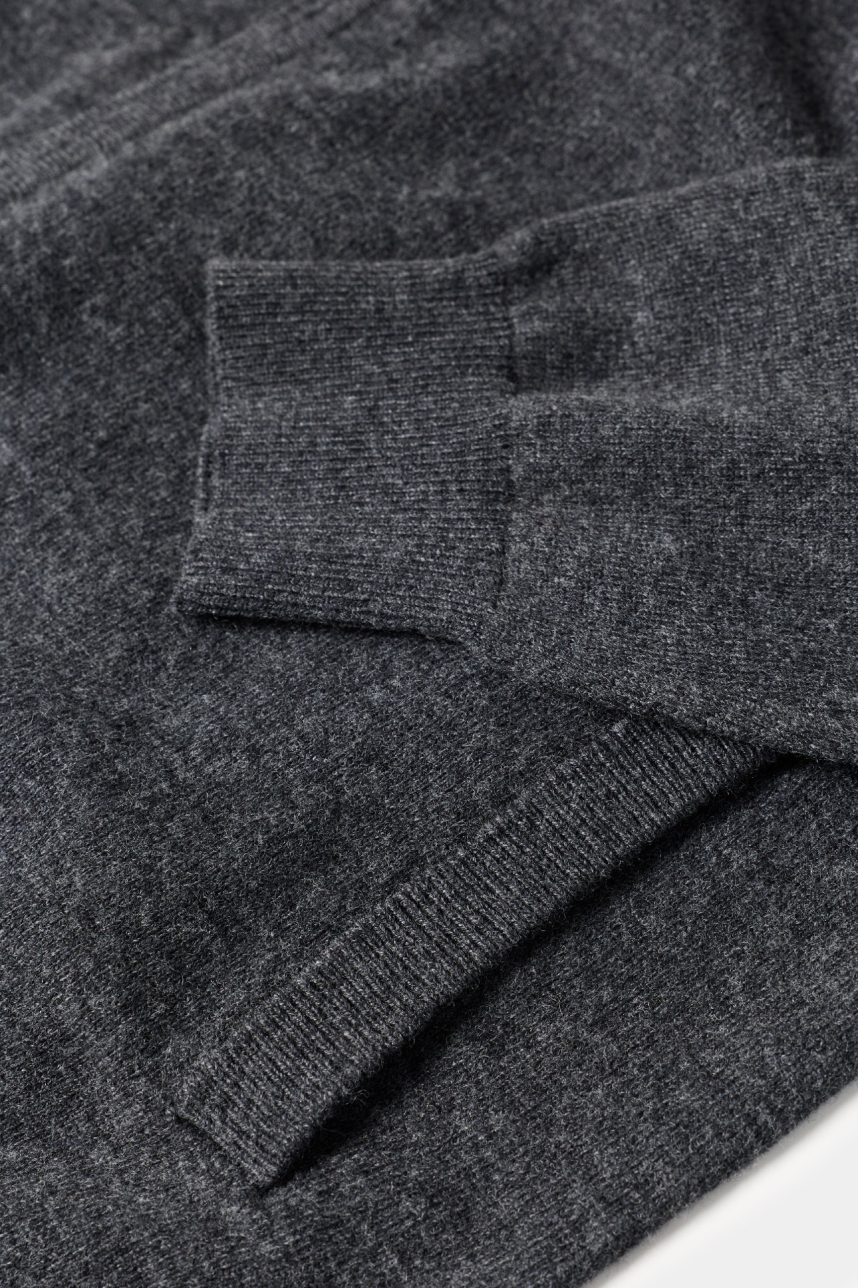 Chaqueta de punto de algodón y lana