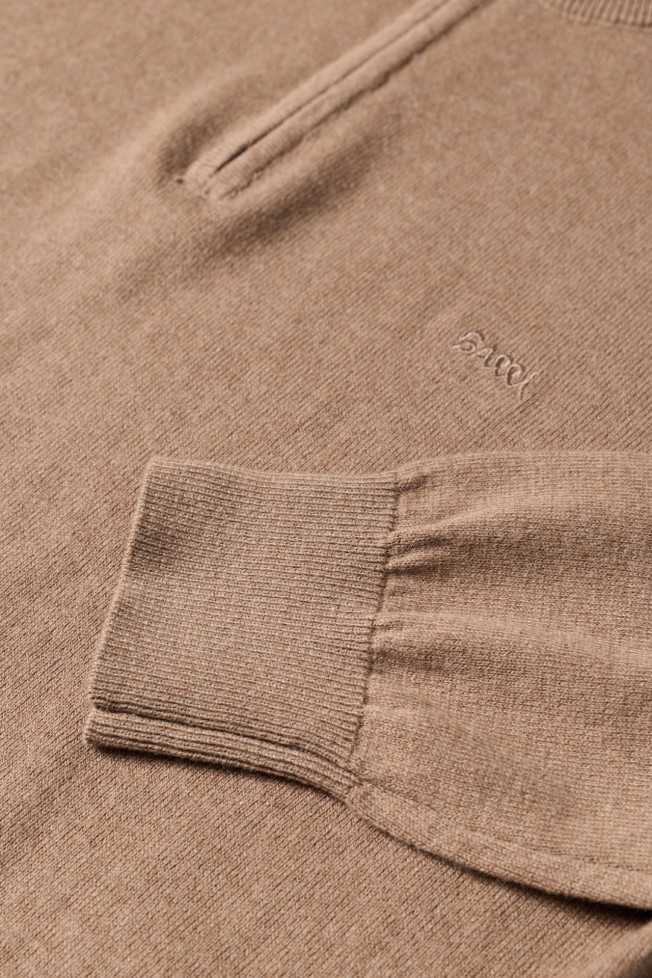 Camisola malha em algod�o e caxemira