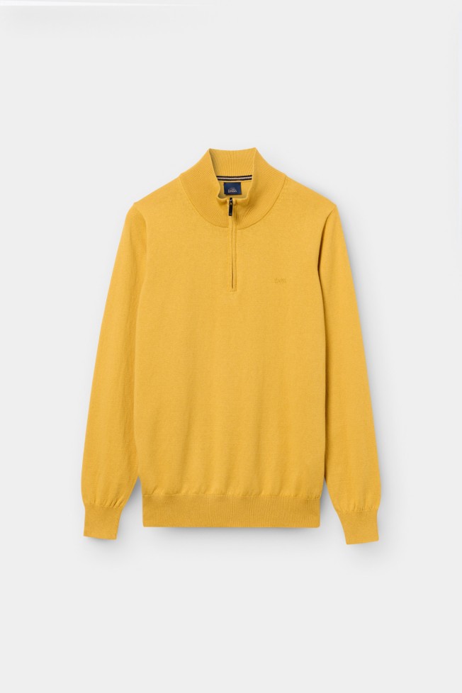 Camisola malha em algod�o e caxemira