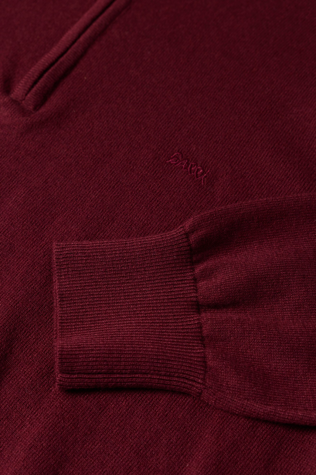 Camisola algod�o e caxemira vermelha