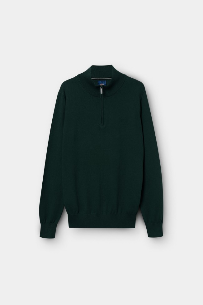 Camisola malha em algod�o e caxemira