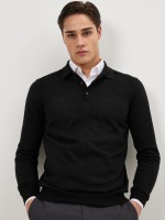 Polo de malha em l� merino