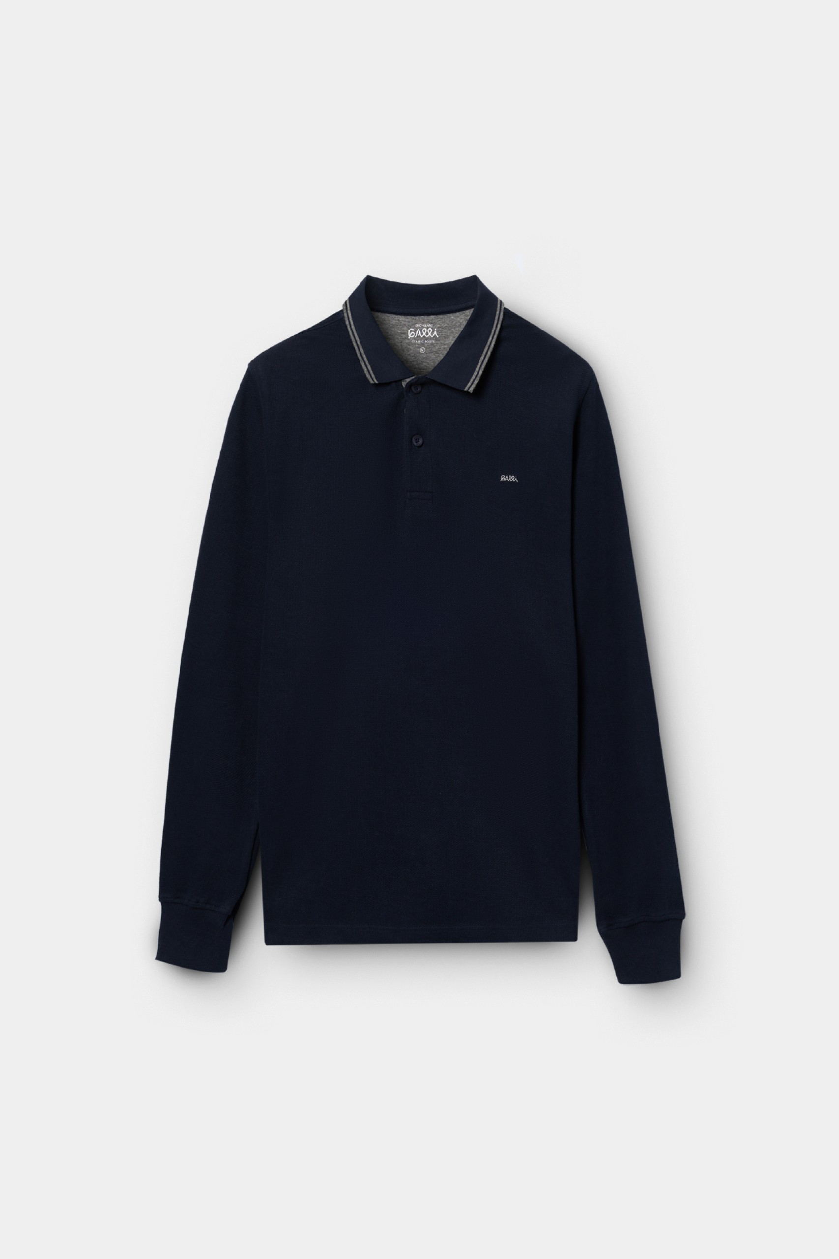 Polo de algodón azul marino