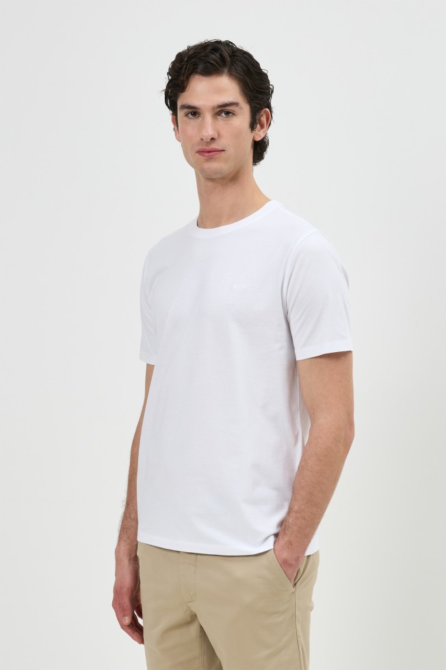 T-shirt de malha jersey regular fit T-shirt de malha jersey regular fit