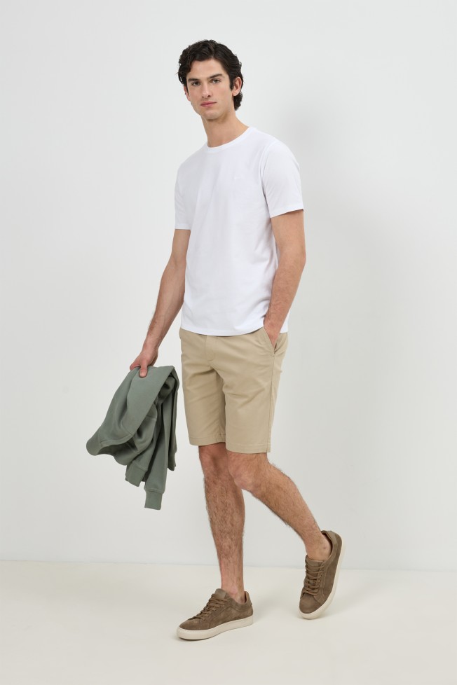 T-shirt de malha jersey regular fit T-shirt de malha jersey regular fit