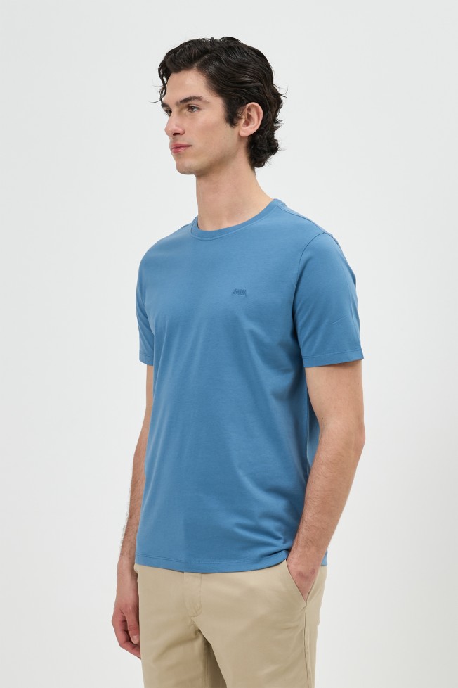 T-shirt de malha jersey regular fit T-shirt de malha jersey regular fit