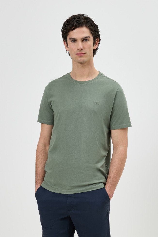 T-shirt de malha jersey regular fit T-shirt de malha jersey regular fit