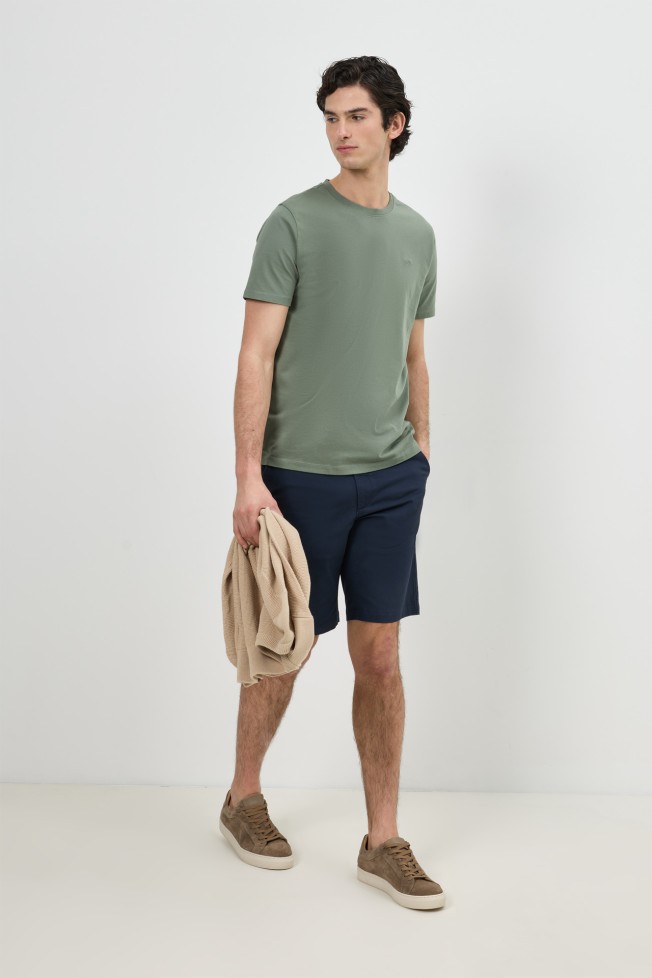 T-shirt de malha jersey regular fit T-shirt de malha jersey regular fit