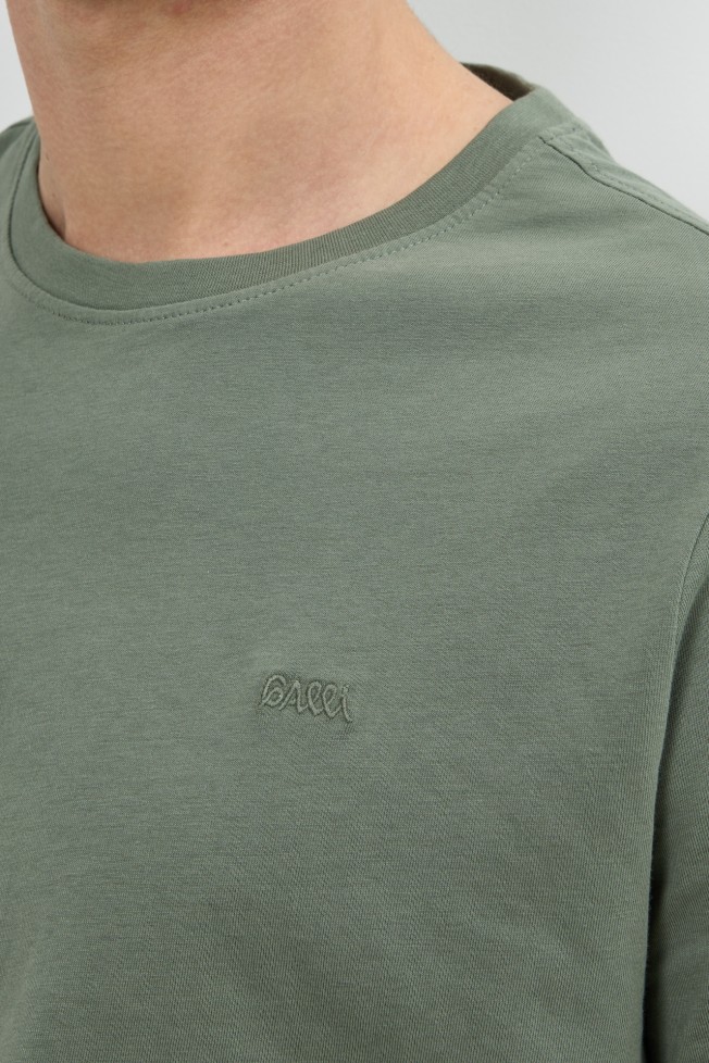 T-shirt de malha jersey regular fit T-shirt de malha jersey regular fit