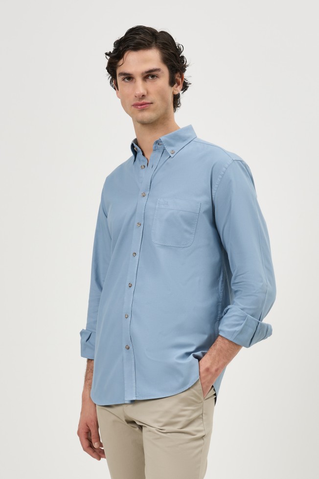 Camisa regular fit em algodão Camisa regular fit em algodão