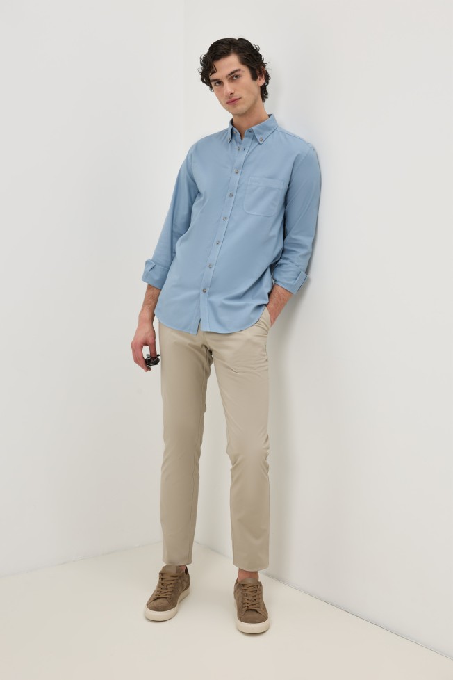 Camisa regular fit em algodão Camisa regular fit em algodão