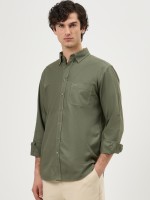 Camisa regular fit em algod�o