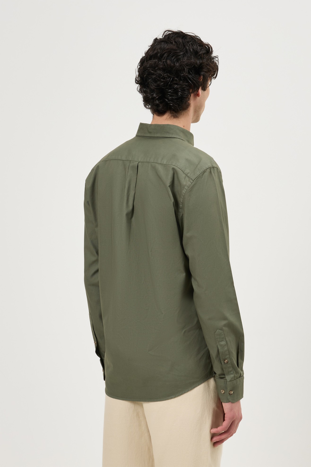 Camisa regular fit em algod�o