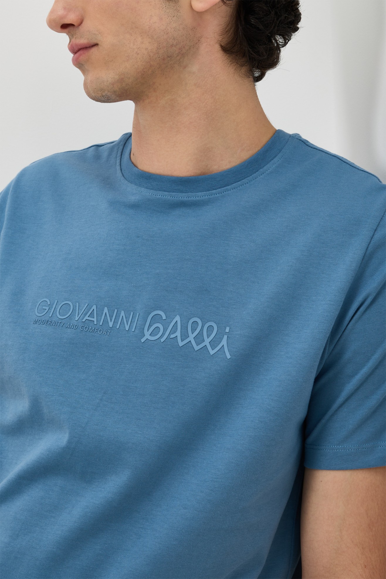T-shirt estampada em algod�o