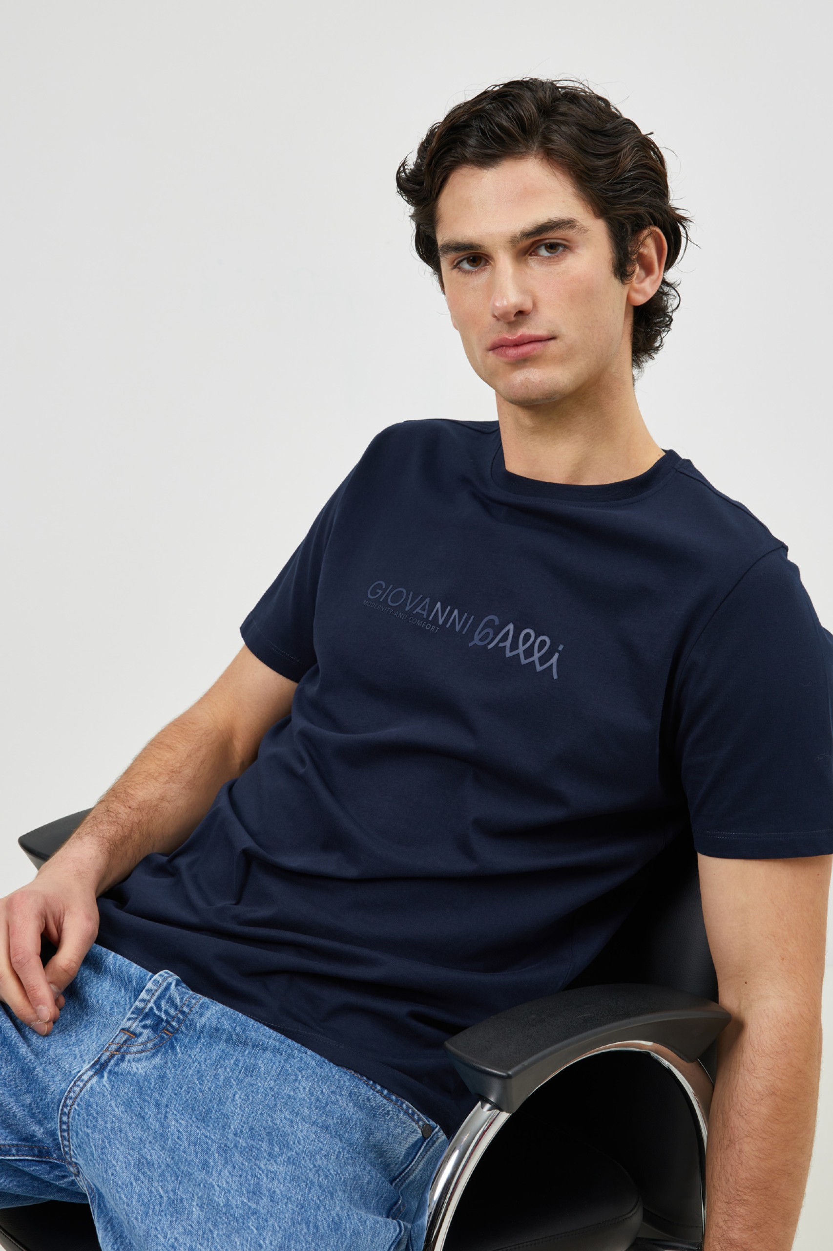 Camiseta de algodón estampada