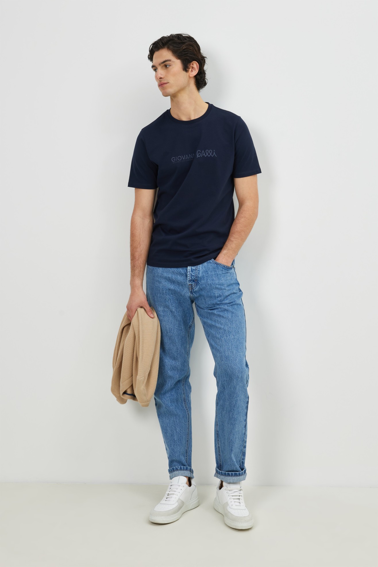 T-shirt estampada em algod�o