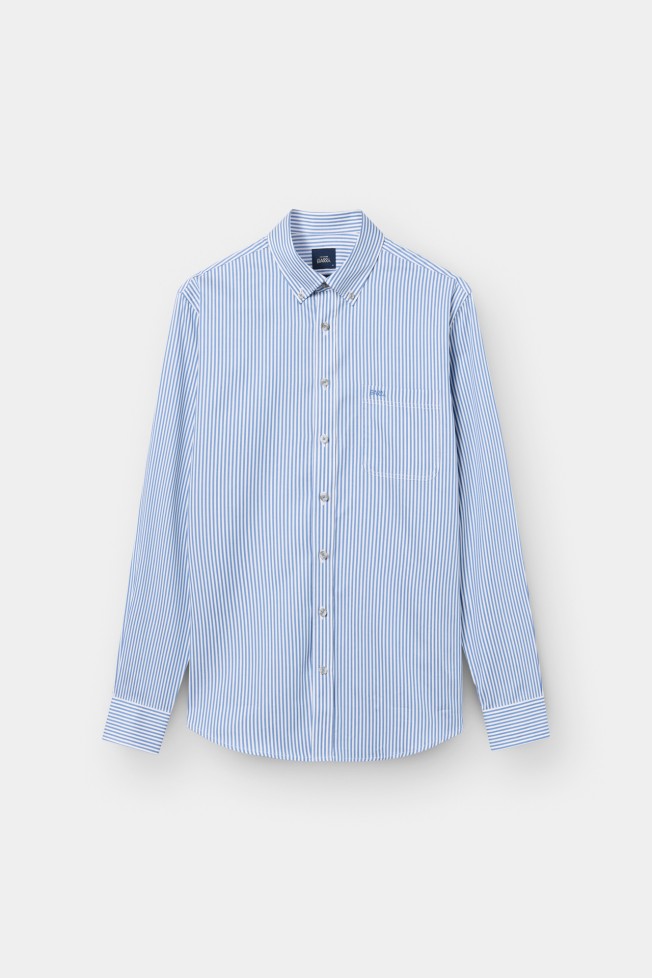 Camisa às riscas regular fit Camisa às riscas regular fit