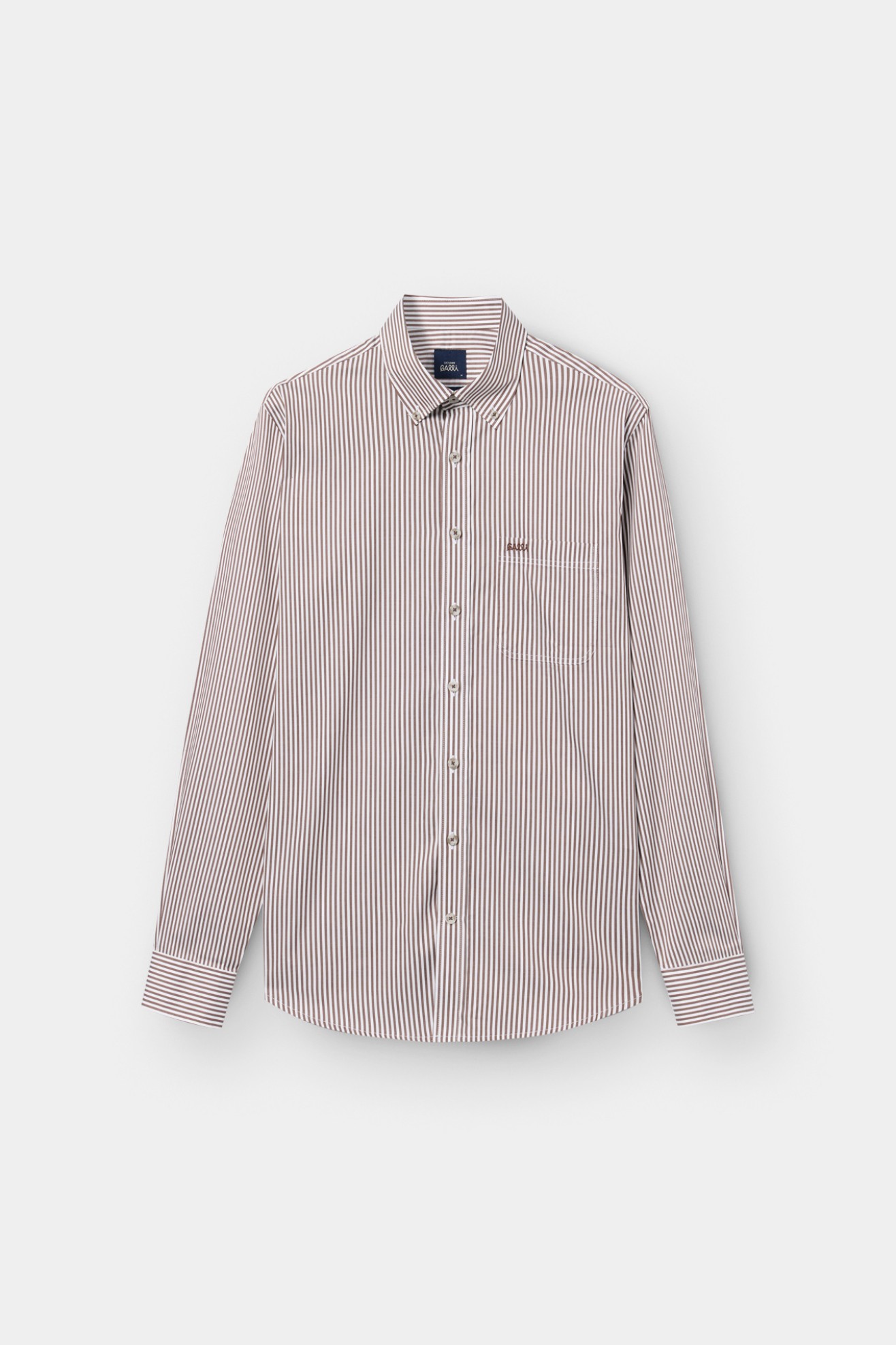 Camisa �s riscas regular fit
