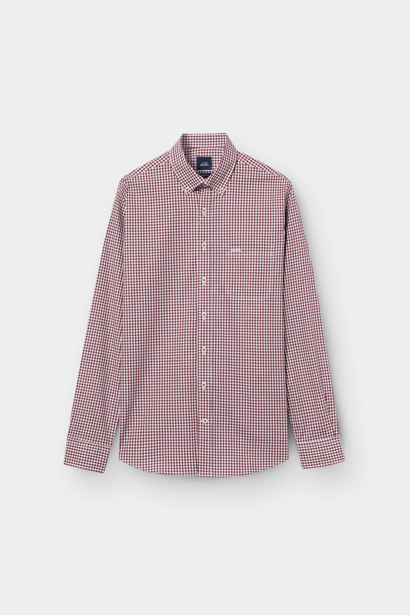 Camisa xadrez regular fit em vinho