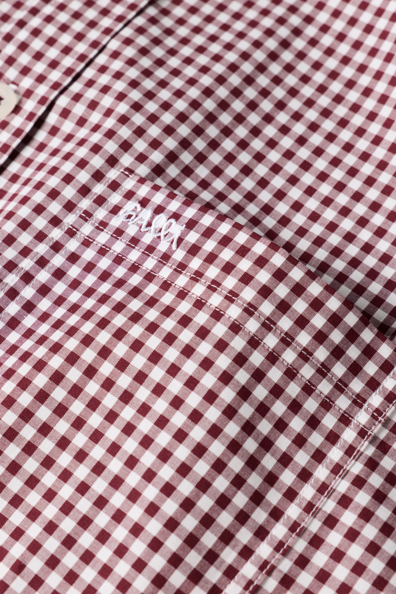 Camisa xadrez regular fit em vinho