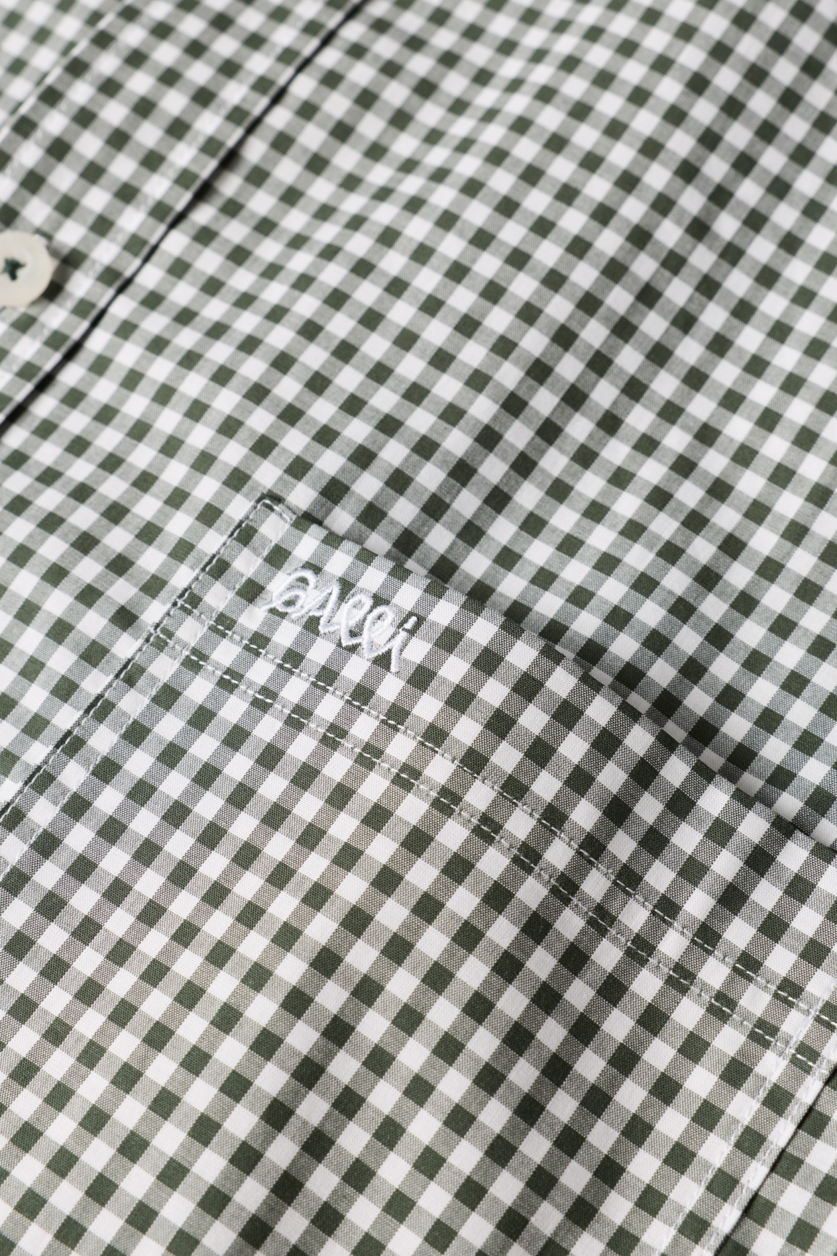 Camisa de cuadros de corte regular en caqui