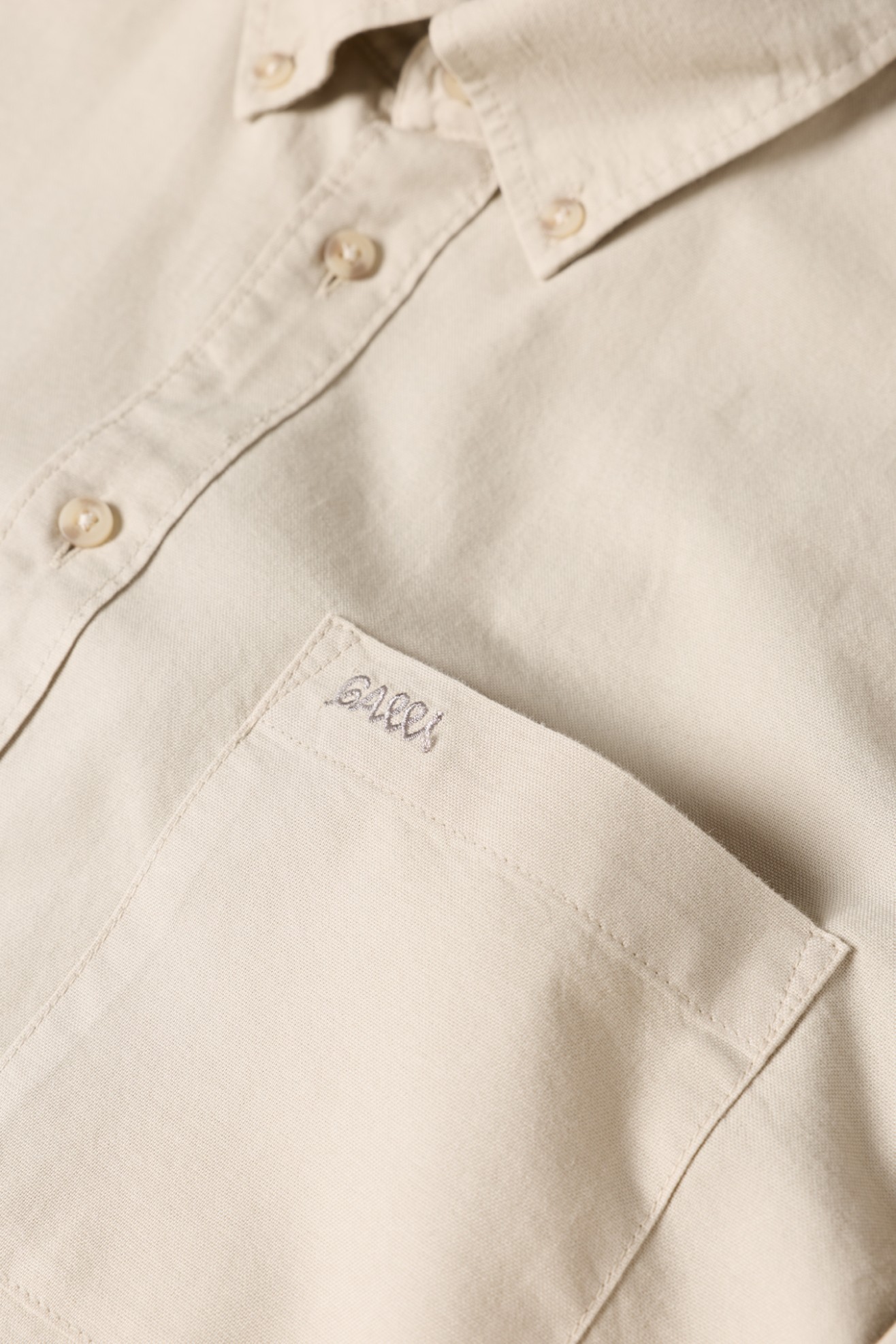 Camisa regular fit em algod�o