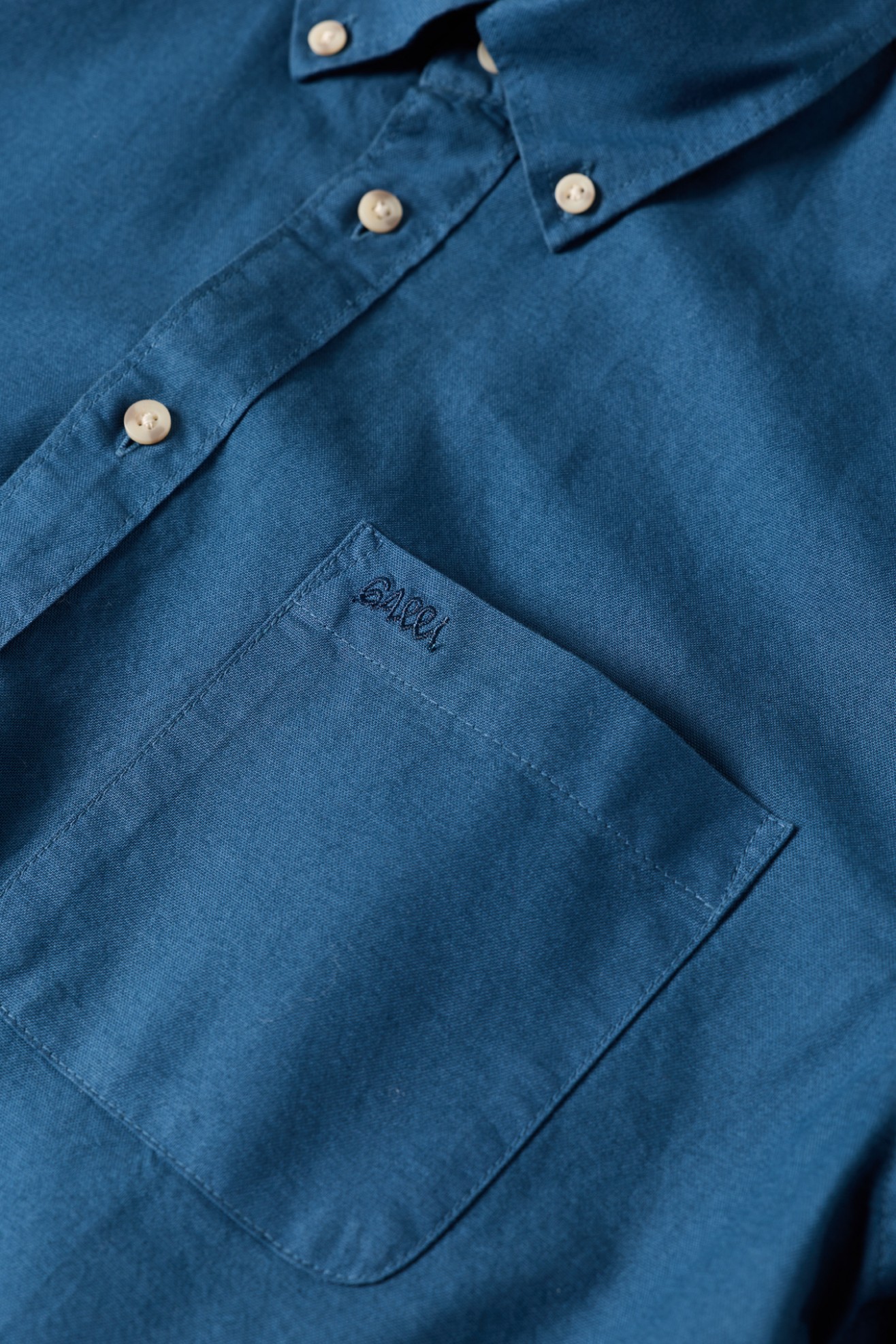 Camisa regular fit em algod�o