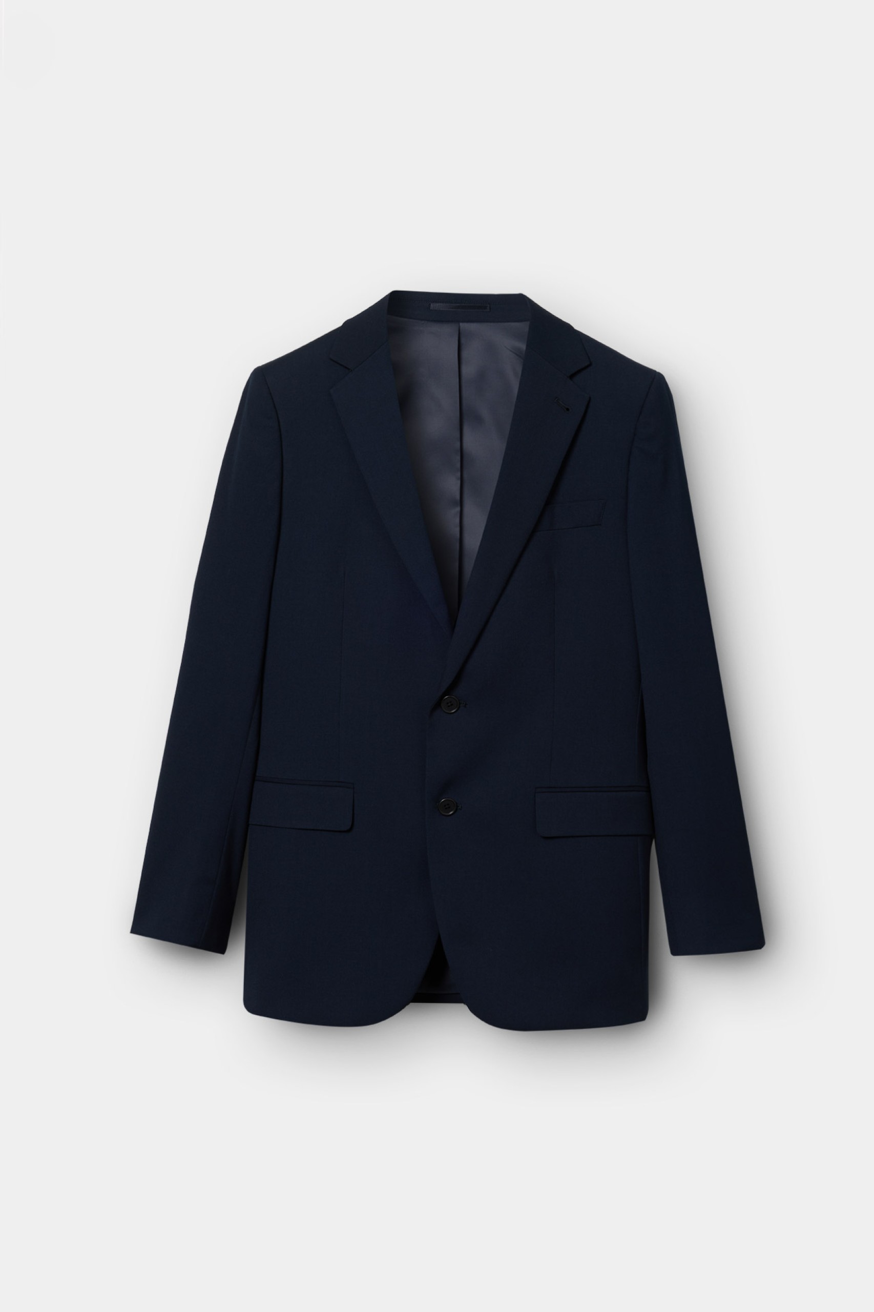 Fato regular fit em azul-marinho