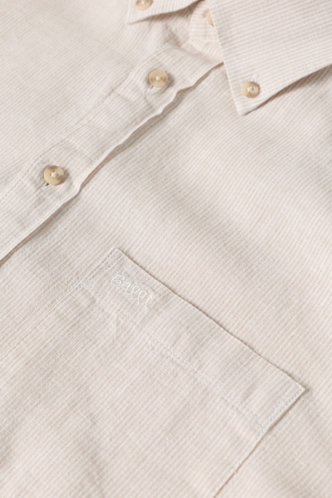 Camisa regular fit em linho