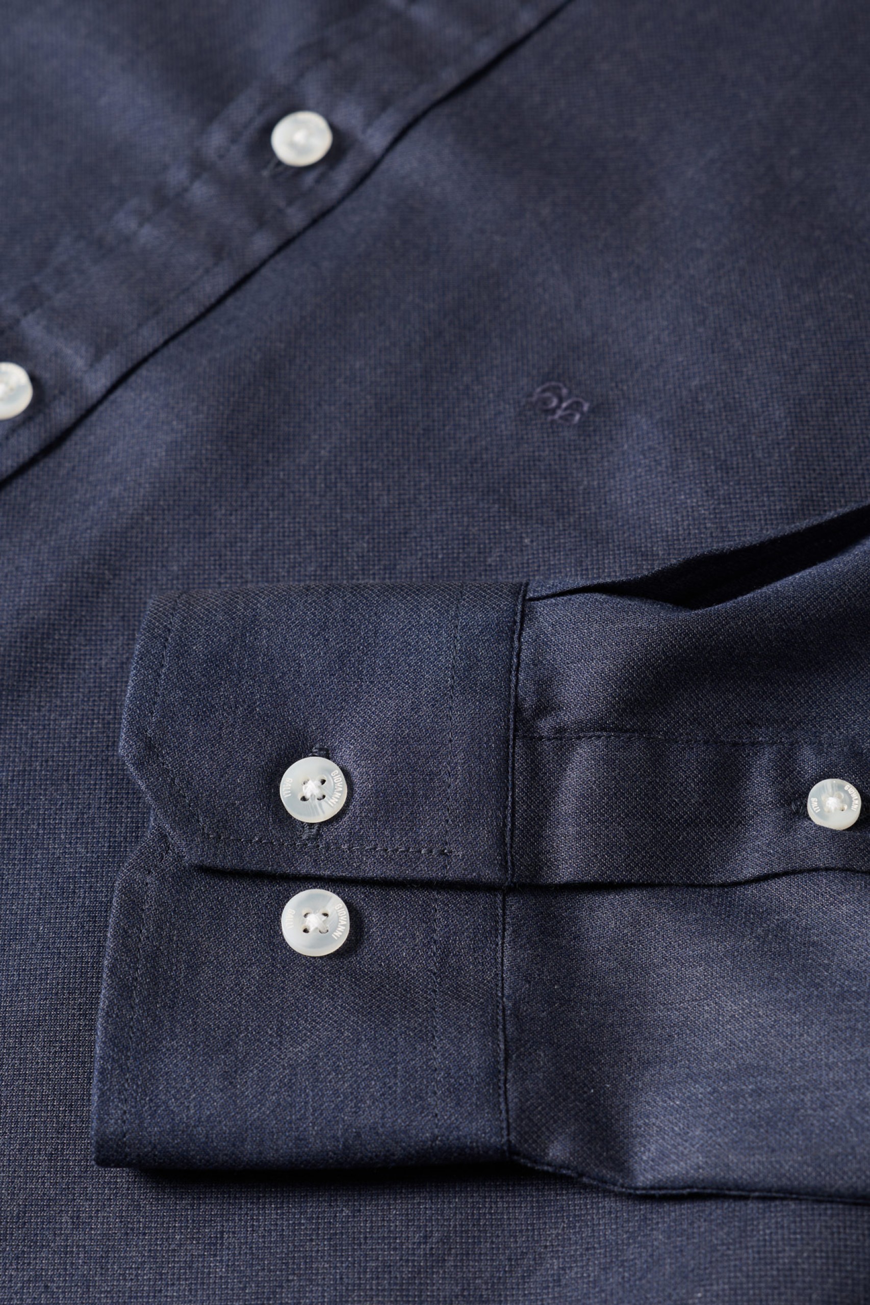 Camisa slim fit en algodón y lyocell