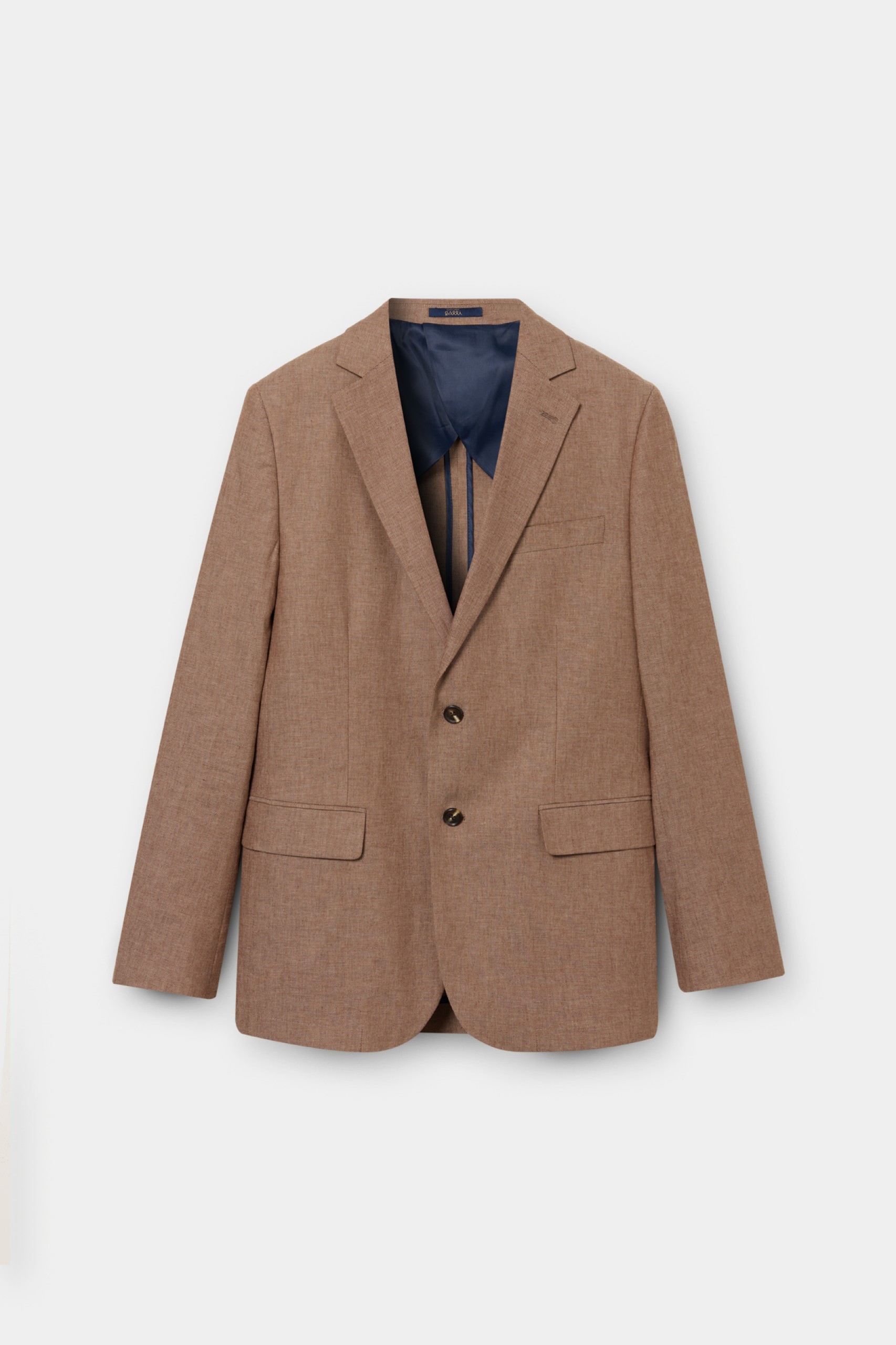 Blazer de lino y algodón slim fit